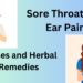 sore throat and ear pain